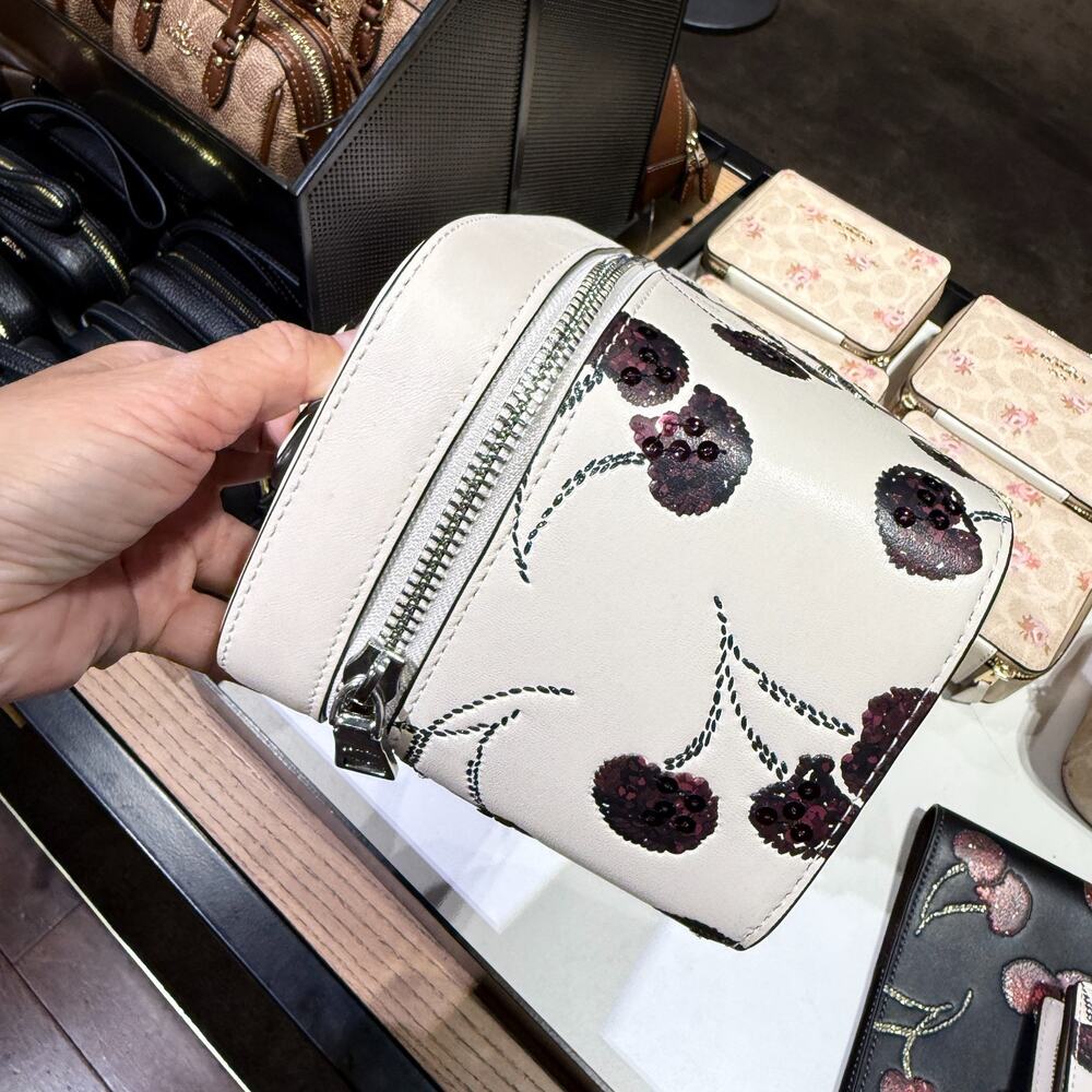 Limited‼️Coach CDC13 Cosmetic Case With Cherry Print - Picture 5 of 9